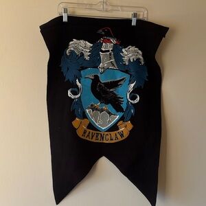 Ravenclaw Crest Banner - Black with Blue, Gold and White Details
